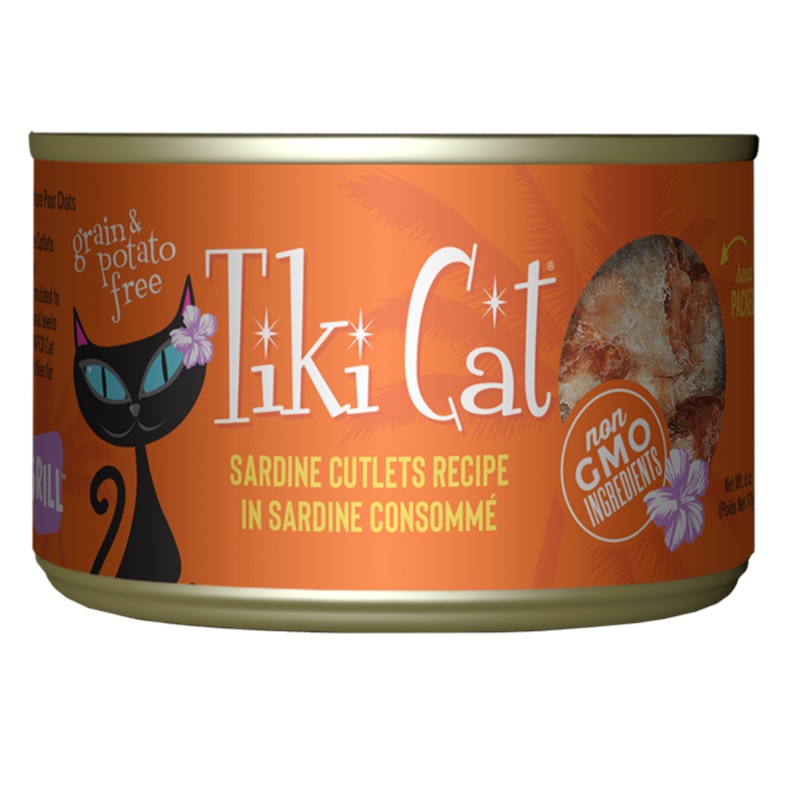 Tiki Cat Tahitian Sardine Cutlets Recipe 6oz