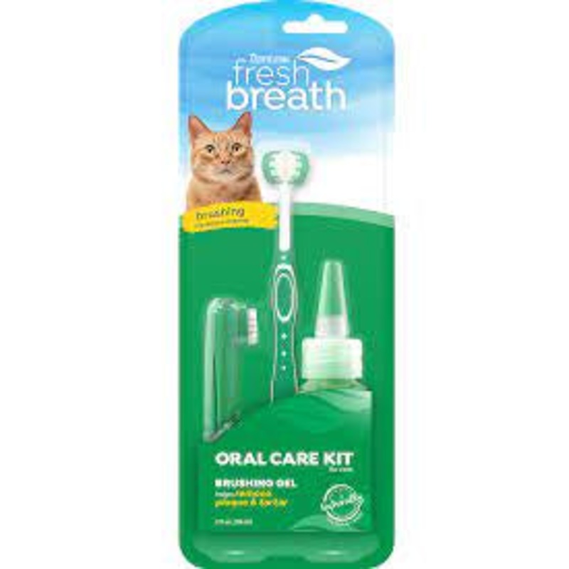 TropiClean Fresh Breath Cat Dental Kit