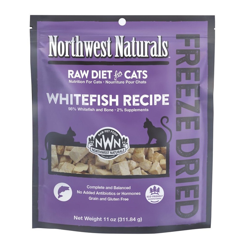 Northwest Naturals Freeze Dried  Raw Diet For Cats - Whitefish Recipe 11oz