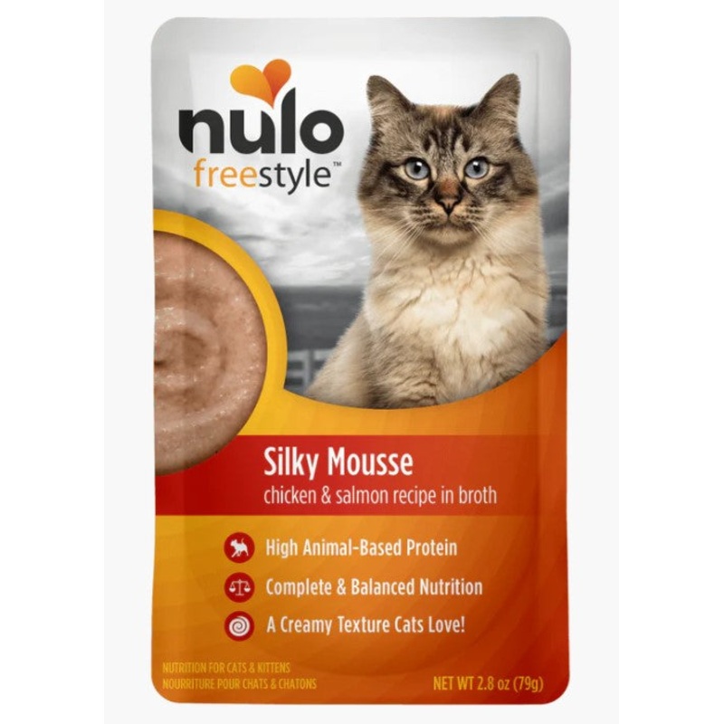 Nulo Cat Freestyle Silky Mousse Chicken & Salmon Recipe in Broth