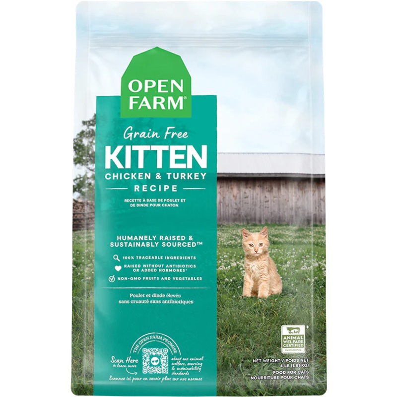 Open Farm Grain Free Kitten - Chicken & Turkey Dry Food