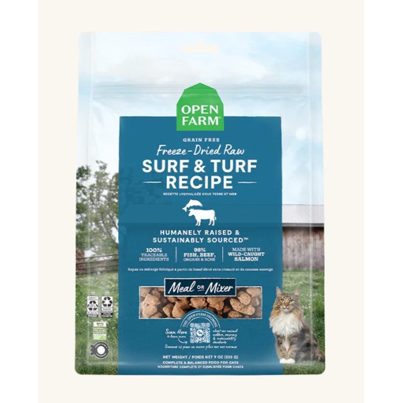 Open Farm Surf & Turf Freeze-Dried Raw Cat Food