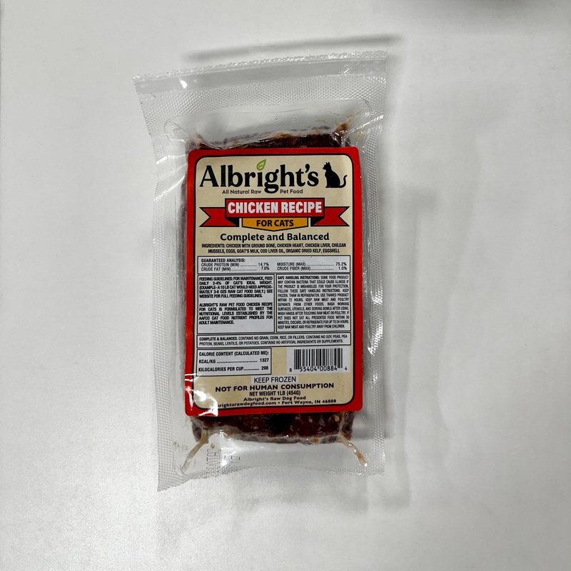 Albright's Cat Chicken - 1 lb Pkg/30 Pkg Case