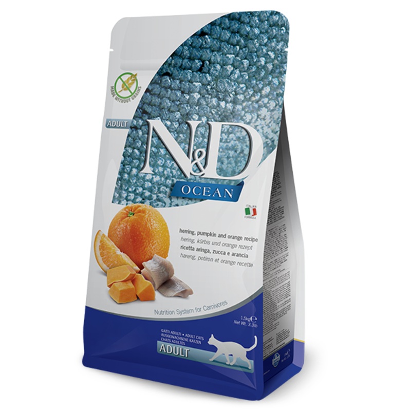 Farmina Ocean Herring, Pumpkin & Orange Recipe for Adult Cats