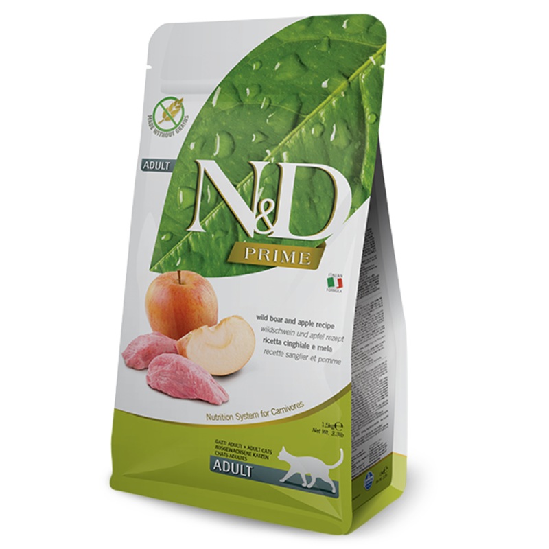 Farmina Prime Boar & Apple Recipe for Adult Cats