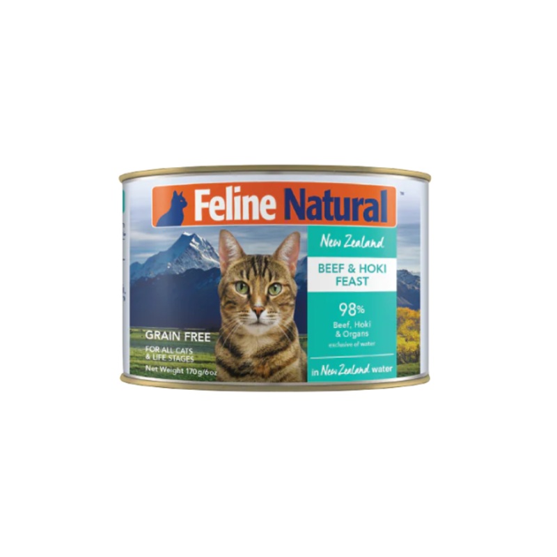 Feline Natural Beef & Hoki Canned Cat Food (6oz Can)
