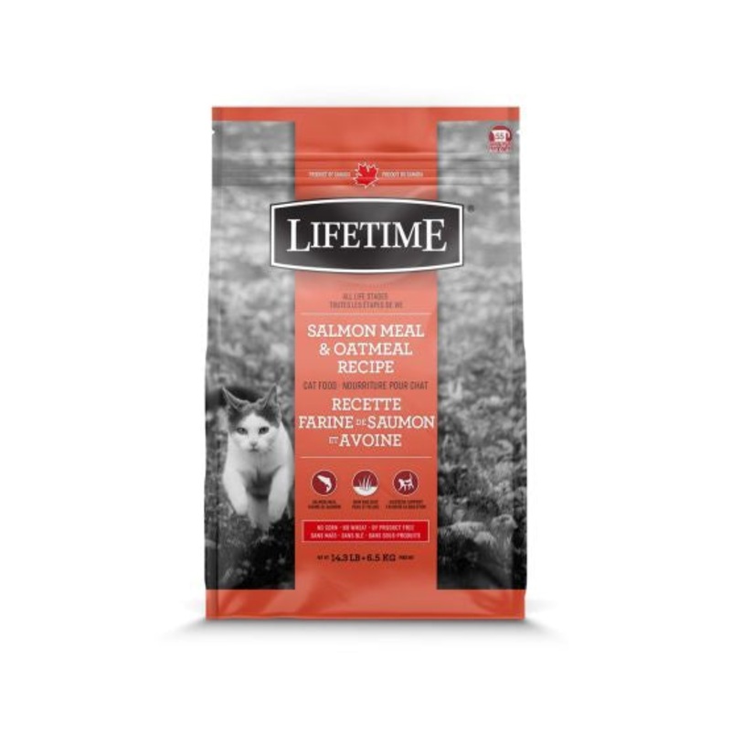 Lifetime Salmon and Oatmeal Cat Kibble
