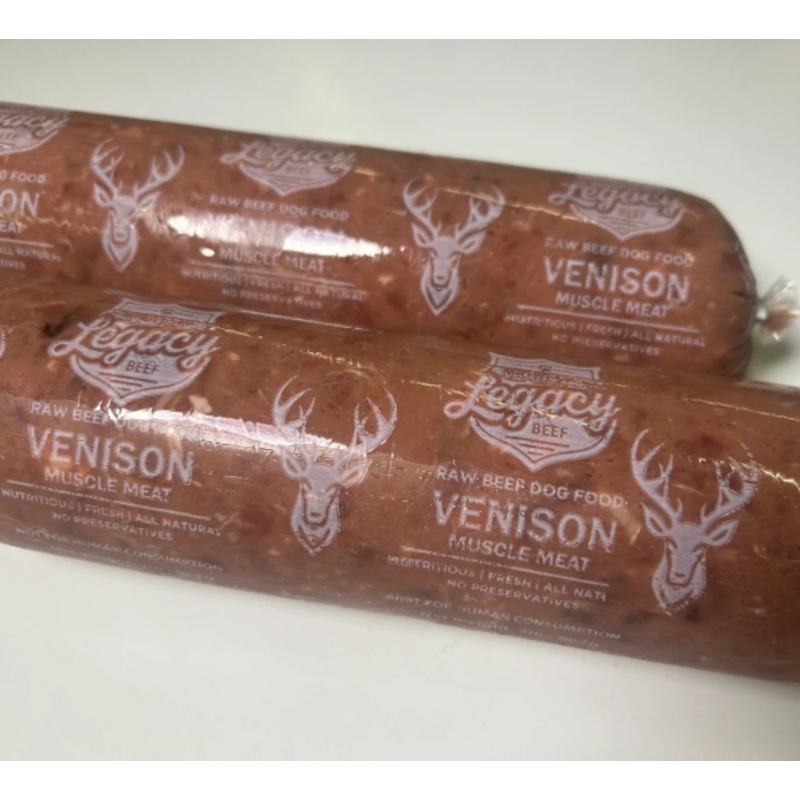 Midwest Legacy Beef Ground Venison Meat 2lb Roll