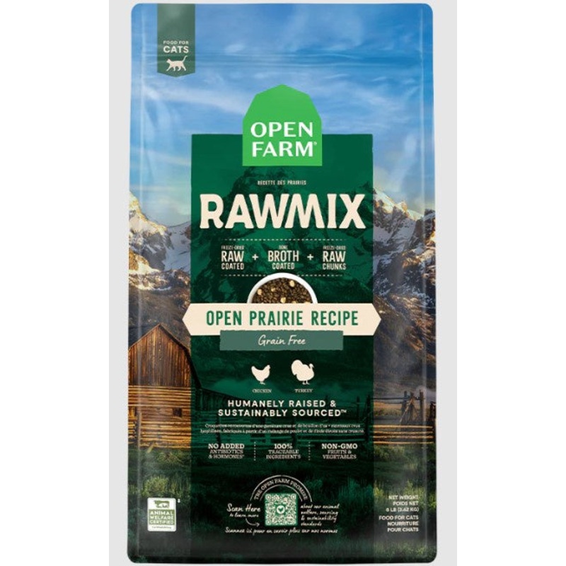Open Farm Open Prairie Grain-Free RawMix Dry Cat Food