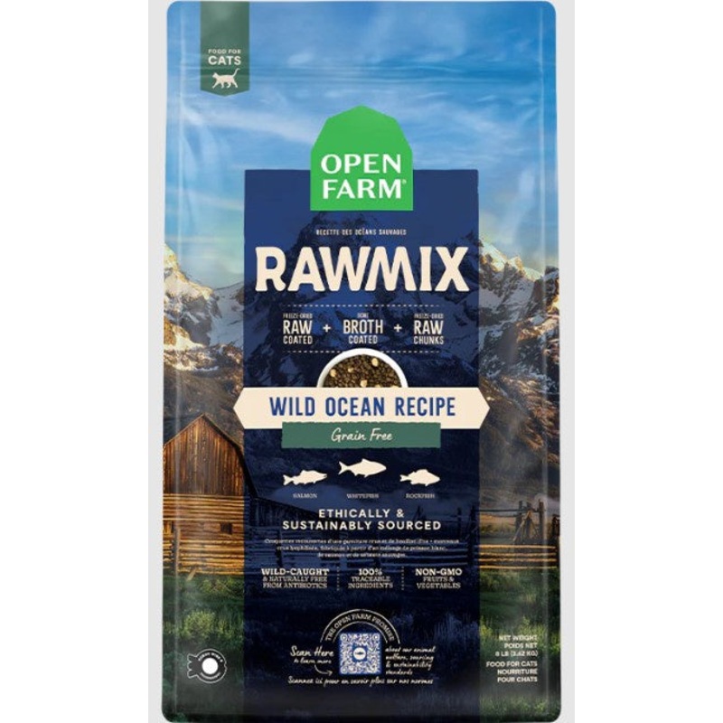 Open Farm Wild Ocean Grain-Free RawMix Dry Cat Food