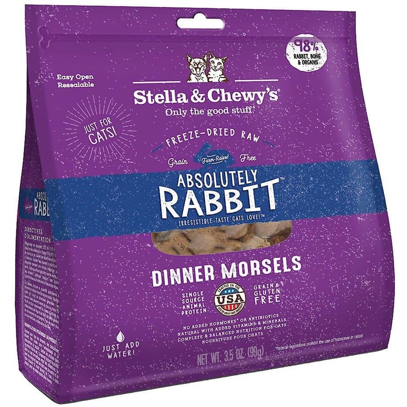 Stella & Chewy's Absolutely Rabbit Dinner Morsels Freeze-Dried Raw Cat Food