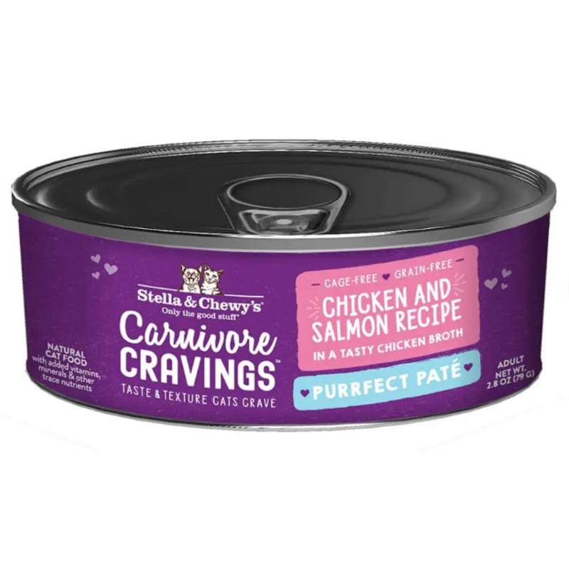 Stella & Chewy's Carnivore Cravings Purrfect Pate Chicken & Salmon Recipe - 2.8oz Can