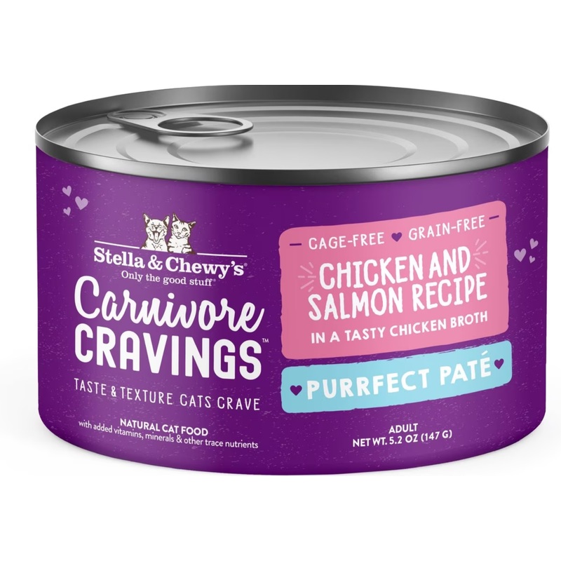 Stella & Chewy's Carnivore Cravings Purrfect Pate Chicken & Salmon Recipe - 5.2oz Can