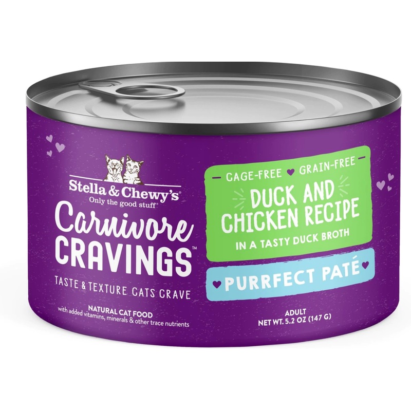 Stella & Chewy's Carnivore Cravings Purrfect Pate Duck & Chicken Recipe - 5.2oz Can