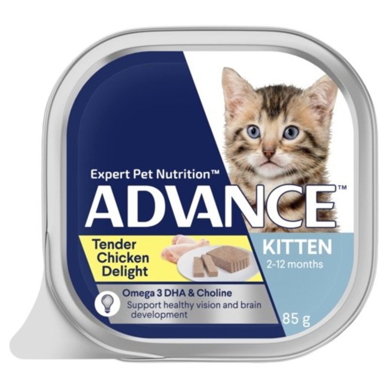 Advance Wet Kitten Food Tender Chicken Delight 85g