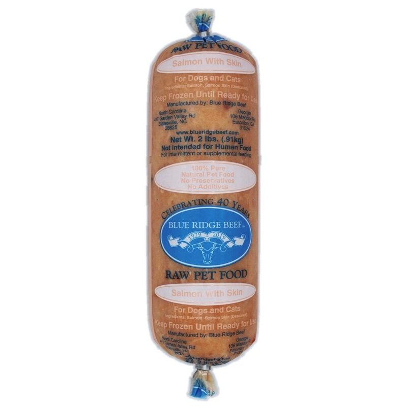 Blue Ridge Beef - Salmon with Skin (HPP)- 2 lb/15 Roll Case