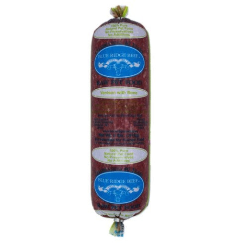 Blue Ridge Beef-Venison with Bone (HPP) - 2 lb/15 Roll Case
