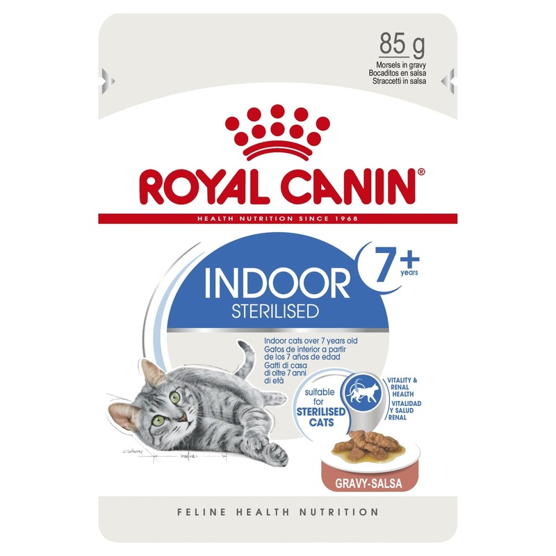 Royal Canin Wet Cat Food Indoor 7+ Gravy 85g