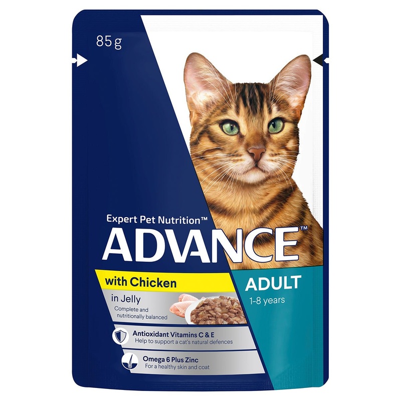Advance Wet Cat Food Adult Chicken in Jelly 85g