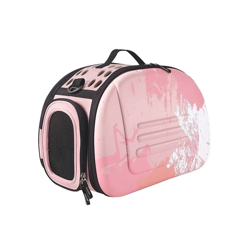 Carrier - Collapsible Traveling Pet Carrier Ibiyaya Pink Sunset