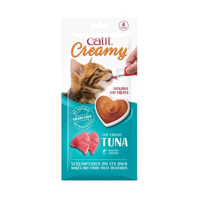 Catit Creamy Treats Line Caught Tuna 4 x 10g
