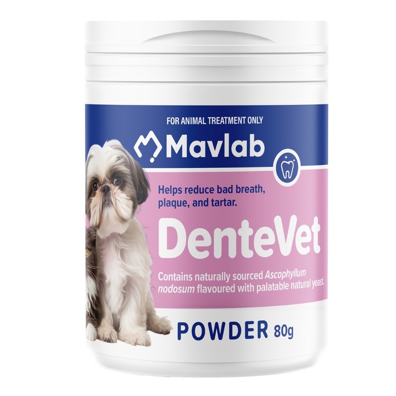 DenteVet Anti Plaque Powder for Dogs and Cats 80g