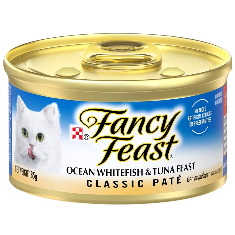 Fancy Feast Classic Pate with Ocean Whitefish and Tuna 85g