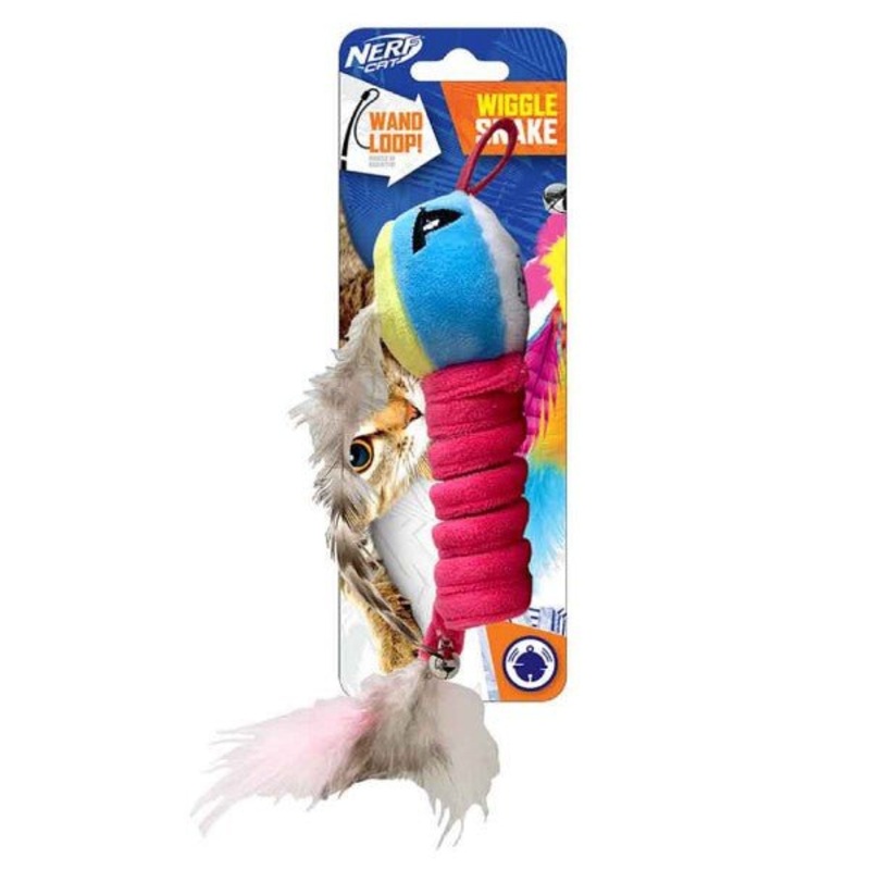 Nerf Cat Ultra Plush Spring Snake with Bell