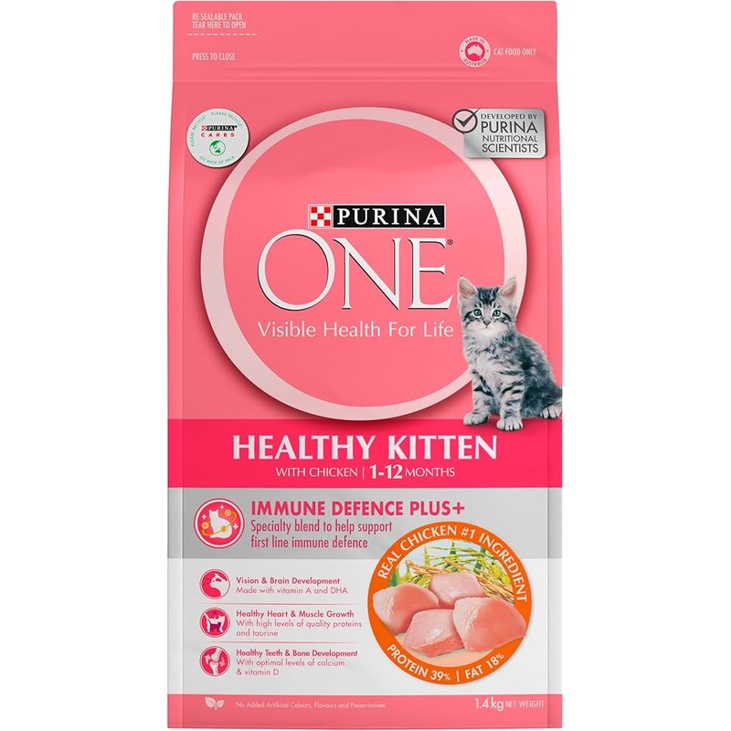Purina ONE Dry Cat Food Kitten Chicken 1.4kg