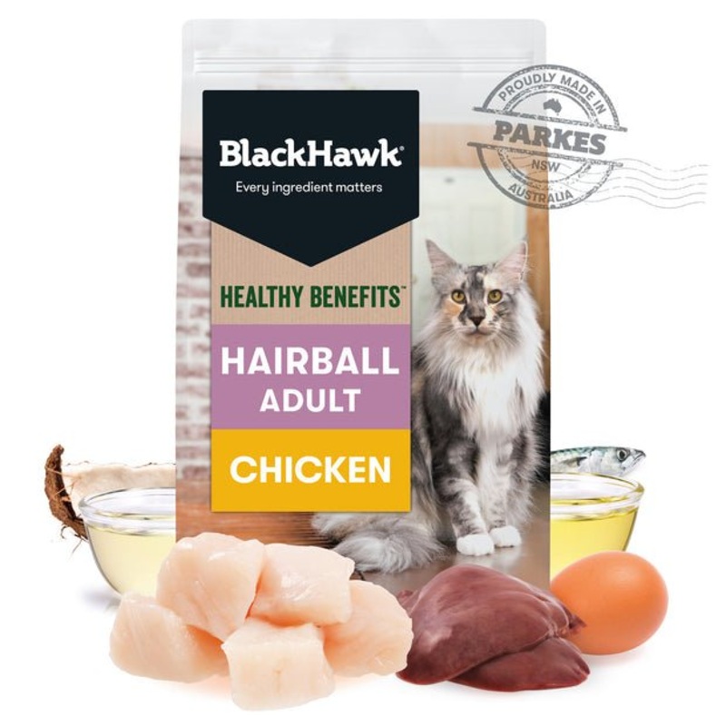 Black Hawk Healthy Benefits Dry Cat Food Hairball