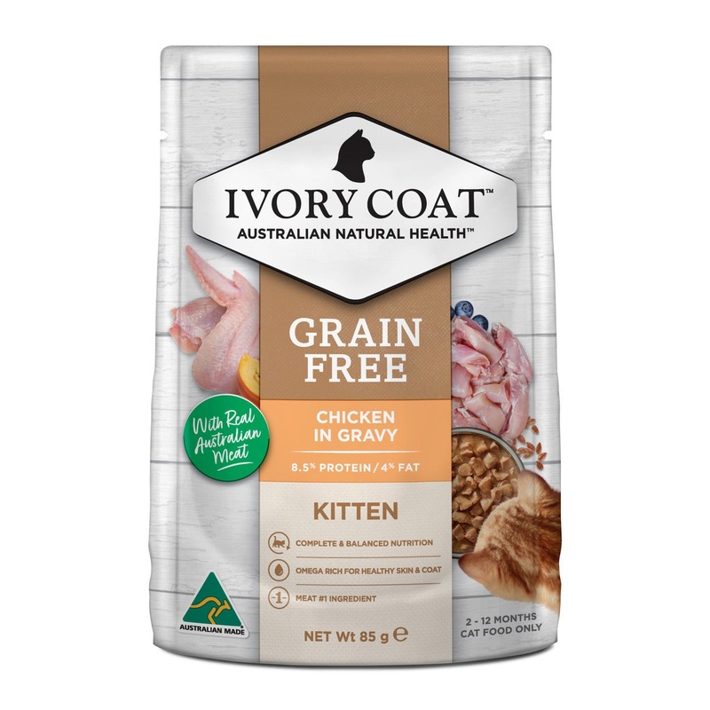 Ivory Coat Kitten Wet Food Chicken in Gravy 85g