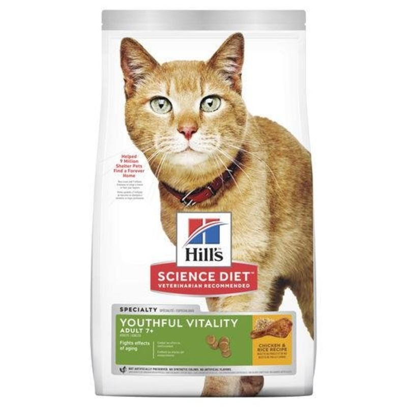 Hill's Science Diet Youthful Vitality Senior Adult 7+ Dry Cat Foodzzz