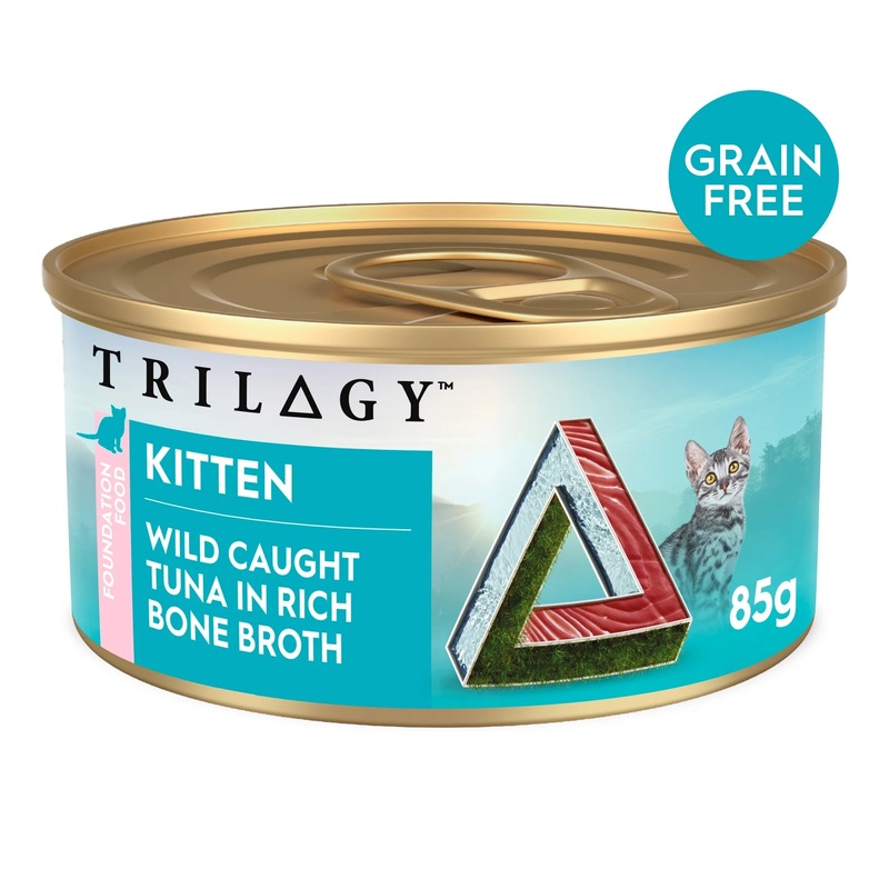 Trilogy Wet Kitten Food Tuna in Bone Broth 85g