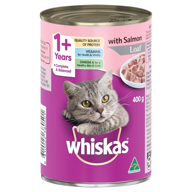 Whiskas Wet Cat Food Fish with Salmon Chicken 400g