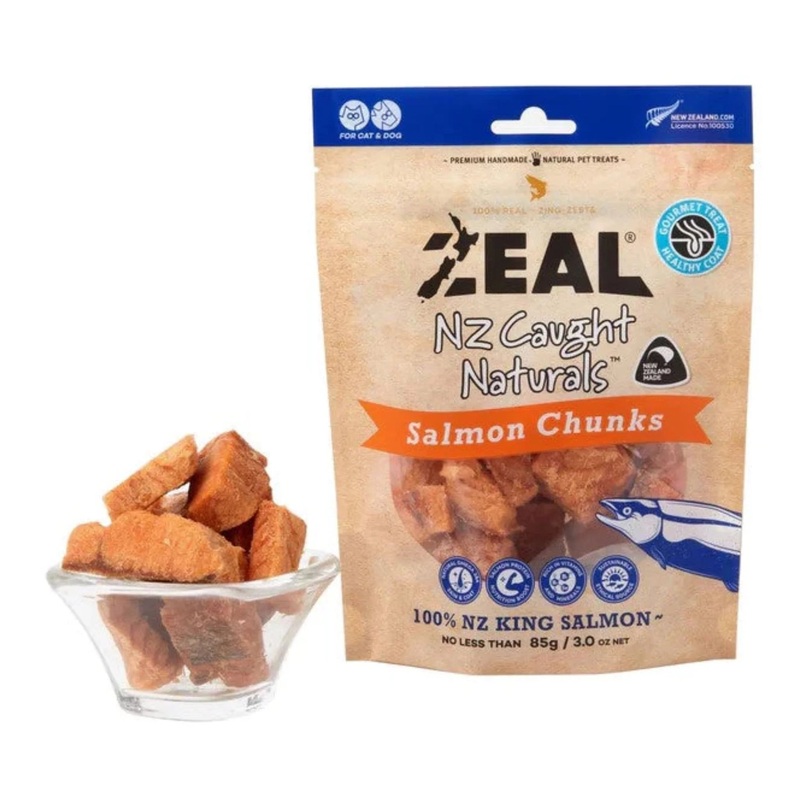 Zeal Freeze Dried Treats Salmon Chunks 70g