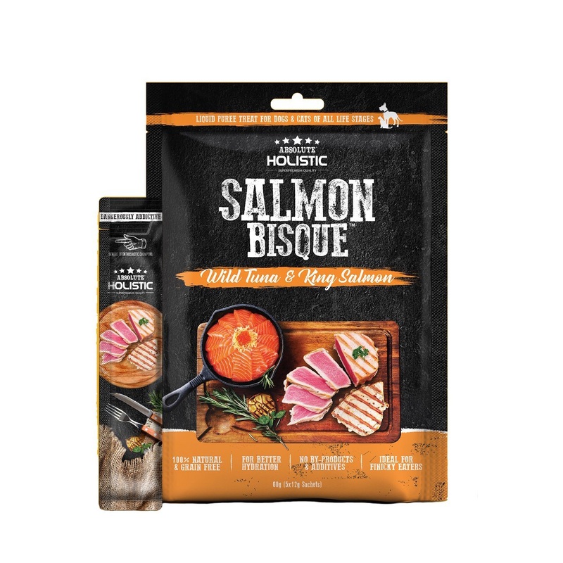 Absolute Holistic Bisque Tuna and Salmon Treat 5 x 12g