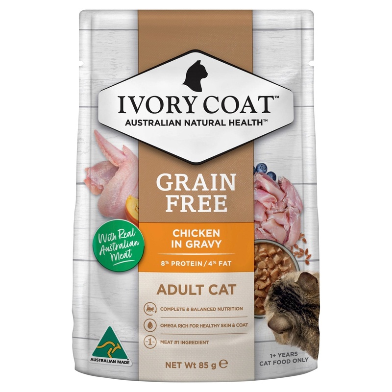 Ivory Coat Cat Wet Food Adult Chicken in Gravy 85g