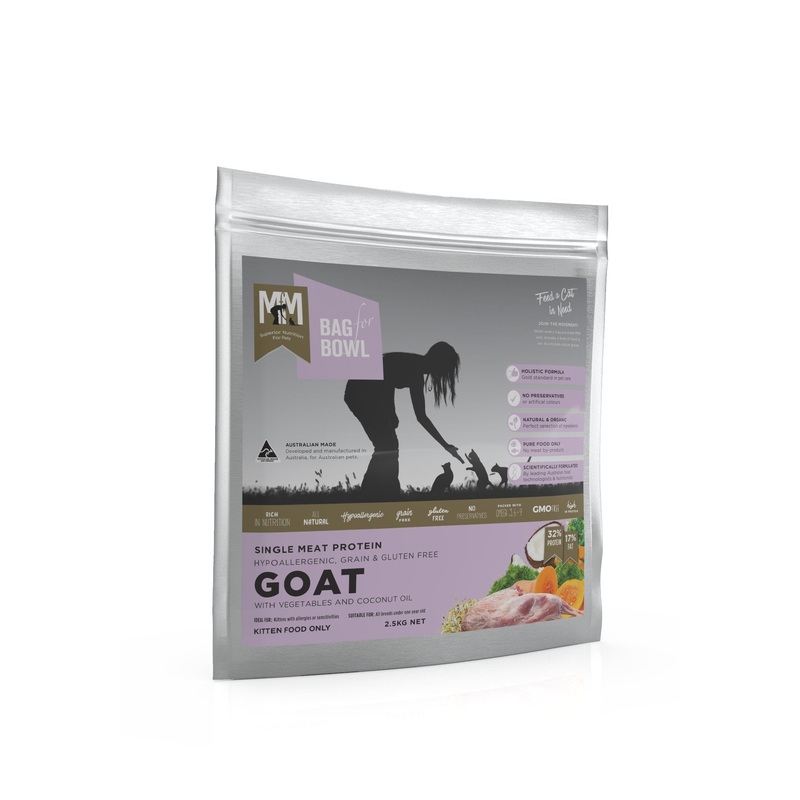 Meals For Meows Dry Cat Food Gluten Free Kitten Goat 2.5kg