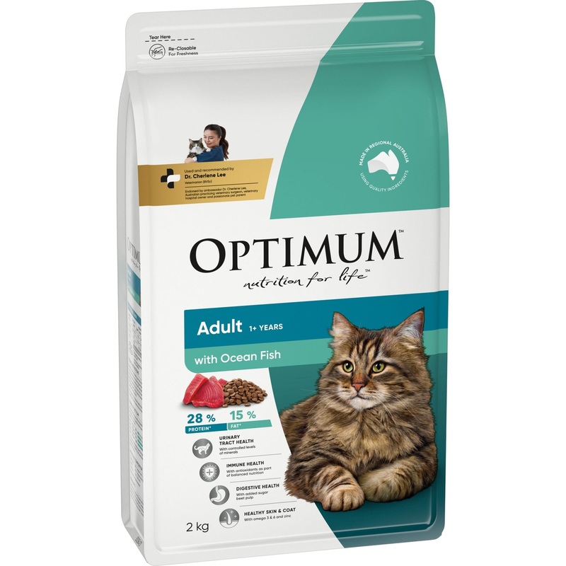 Optimum Dry Cat Food Adult Ocean Fish