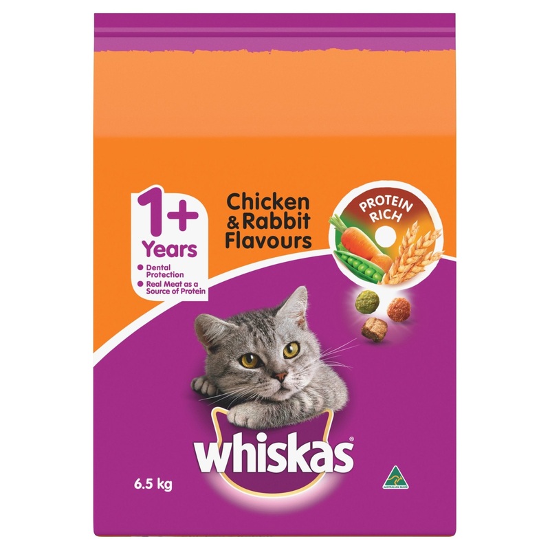 Whiskas Dry Cat Food Chicken and Rabbit 6.5kg