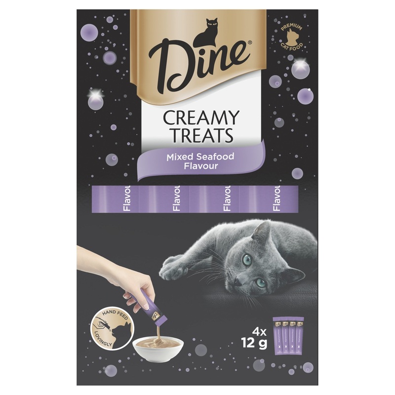 Dine Creamy Treats Mixed Seafood 4x12g