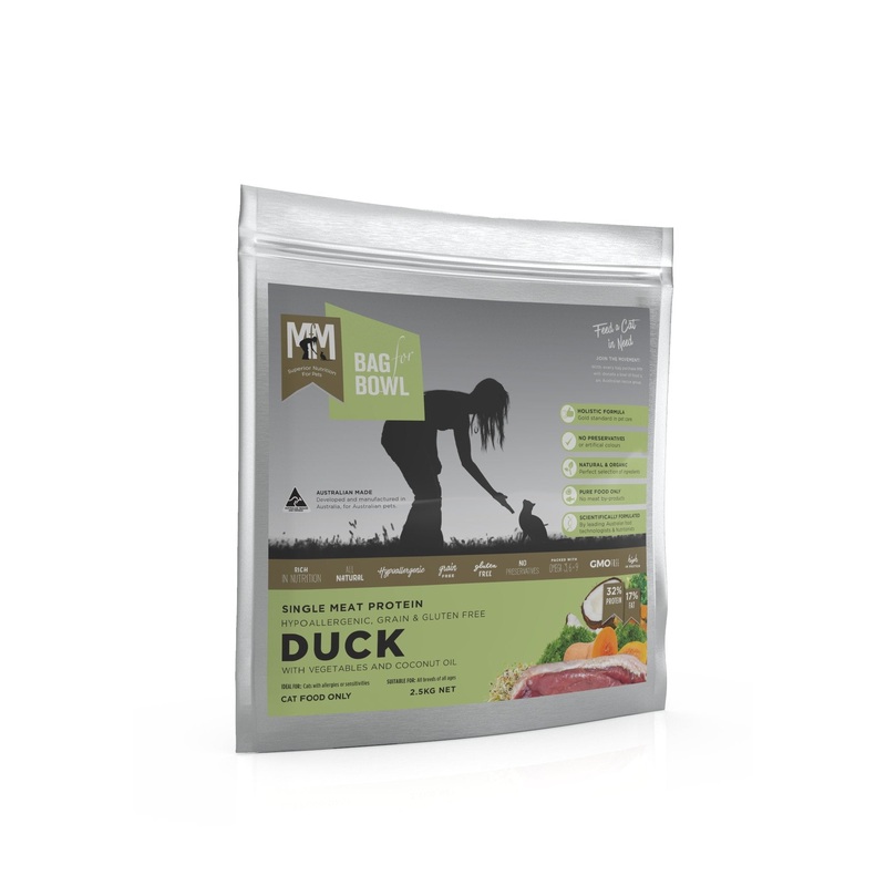 Meals For Meows Dry Cat Food Single Protein Duck 2.5kg