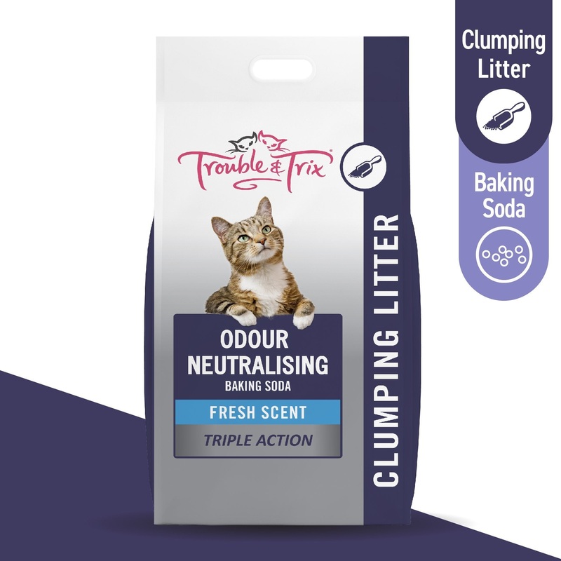 Trouble and Trix Cat Litter Baking Soda