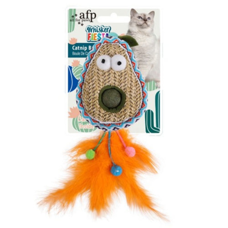 AFP Whisker Fiesta Catnip Ball Avocado