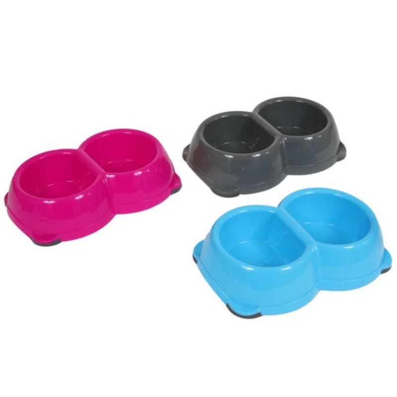 AI Cat Twin Bowl Plastic 280ml