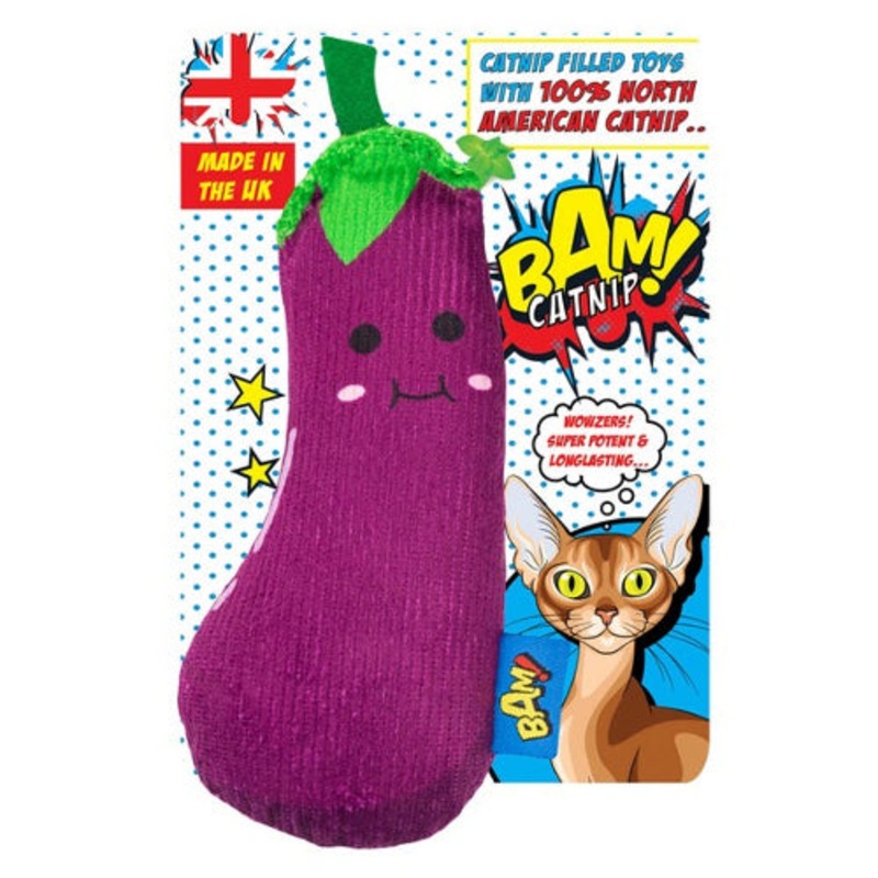 BAM Catnip Aubergine Cat Toy