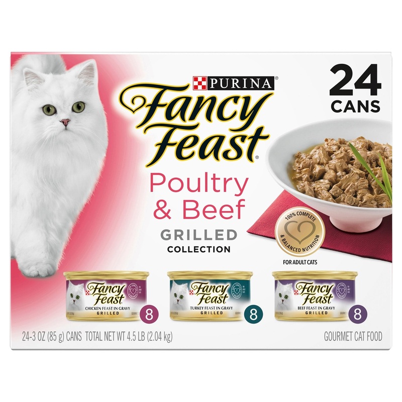 Fancy Feast Grilled Poultry Beef Variety 85gx24
