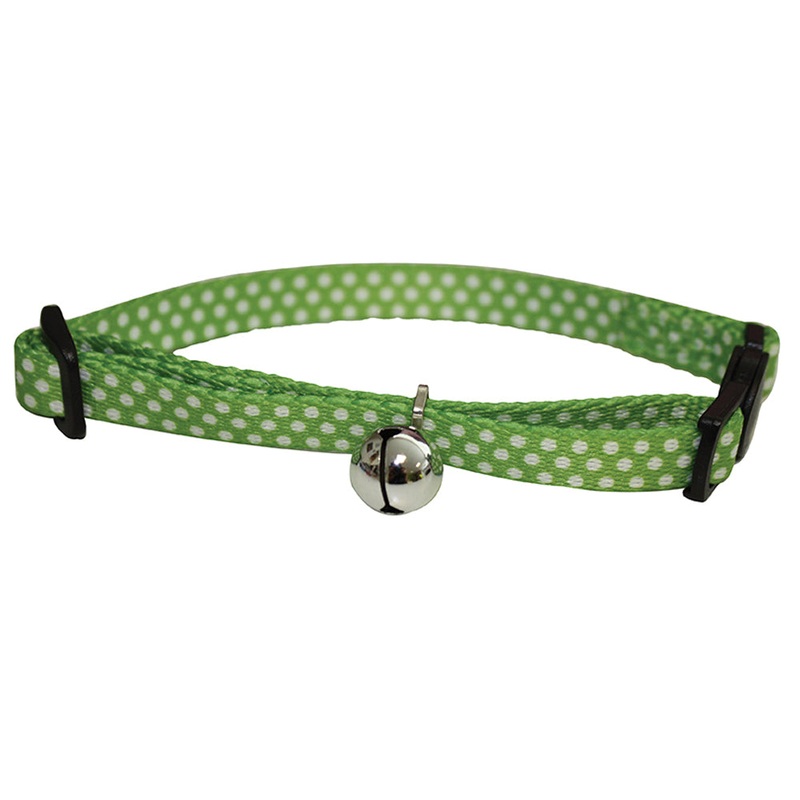 Happy Pet Dotty Cat Collar Green