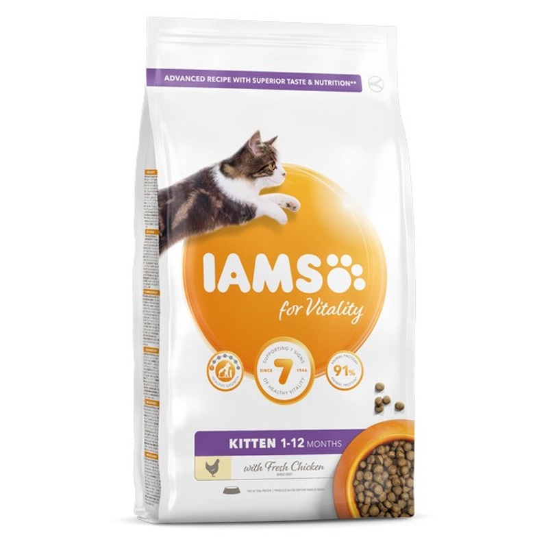Iams Cat Vitality Kitten & Junior 2kg