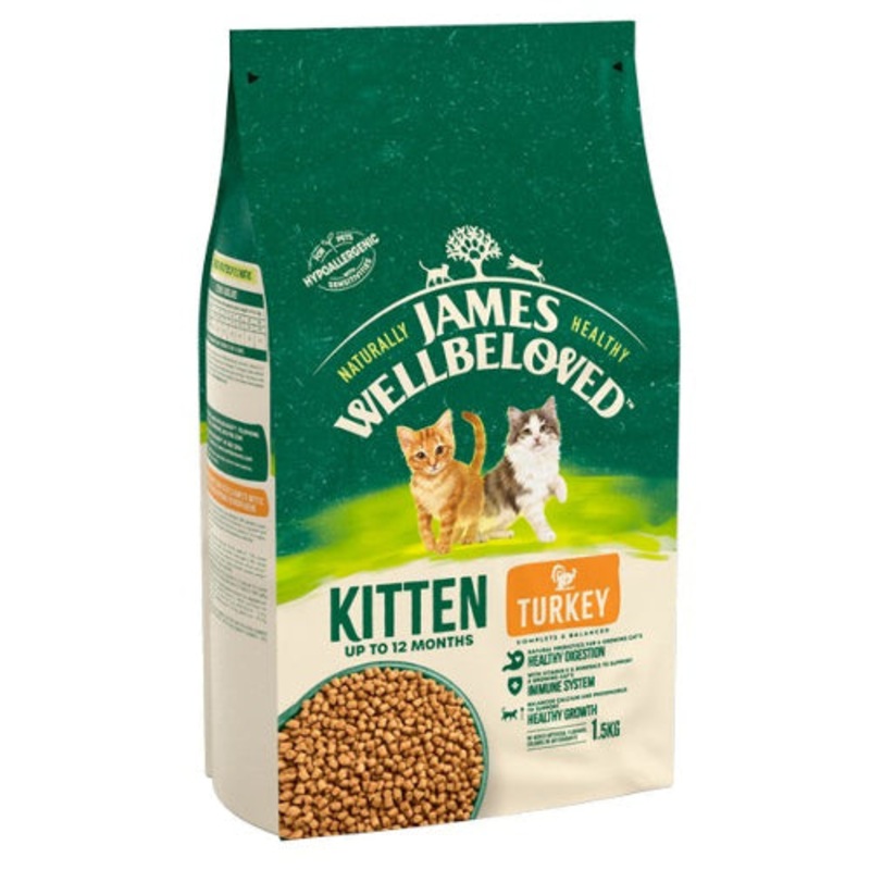 James Wellbeloved Cat Kitten Turkey 1.5kg